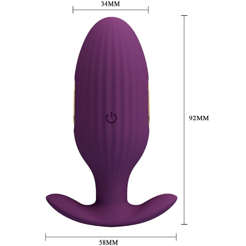 PRETTY LOVE - JEFFERSON APP CONTROLLED ANAL PLUG PURPLE - My naughty haven #