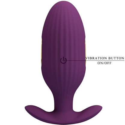 PRETTY LOVE - JEFFERSON APP CONTROLLED ANAL PLUG PURPLE - My naughty haven #