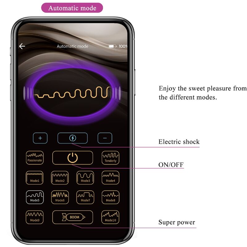PRETTY LOVE - JEFFERSON APP CONTROLLED ANAL PLUG PURPLE - My naughty haven #