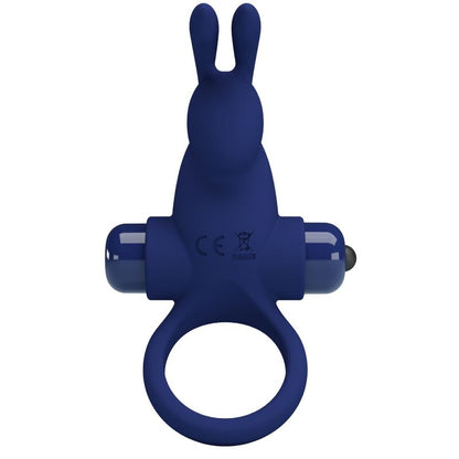 PRETTY LOVE - JIRO RABBIT RING WITH VIBRATION BLUE - My naughty haven #