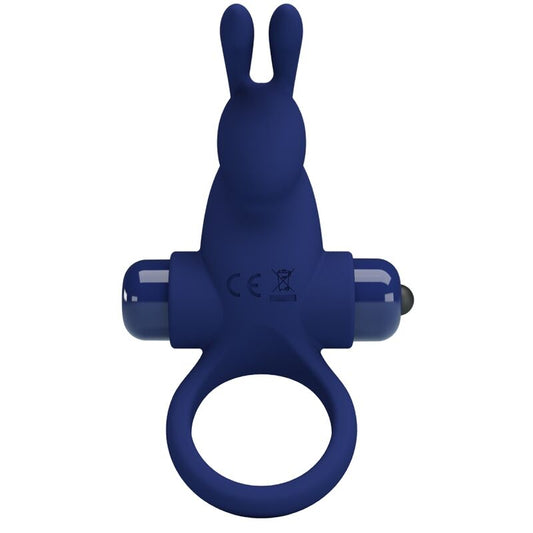 PRETTY LOVE - JIRO RABBIT RING WITH VIBRATION BLUE - My naughty haven #