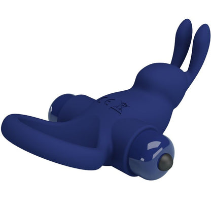 PRETTY LOVE - JIRO RABBIT RING WITH VIBRATION BLUE - My naughty haven #