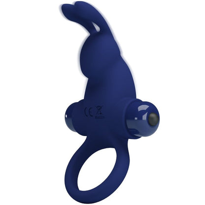 PRETTY LOVE - JIRO RABBIT RING WITH VIBRATION BLUE - My naughty haven #