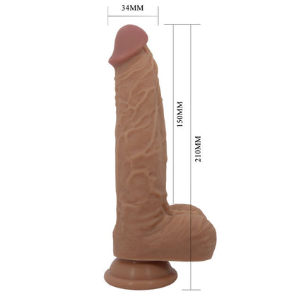 PRETTY LOVE - JONATHAN SILICONE DILDO 3 VIBRATIONS + 3 INSERTION MEASUREMENTS REMOTE CONTROL 21 CM - My naughty haven #