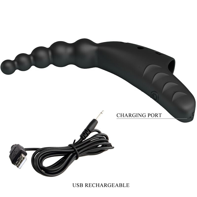 PRETTY LOVE - JORDIN FINGER VIBRATOR 10 VIBRATIONS BLACK - My naughty haven #