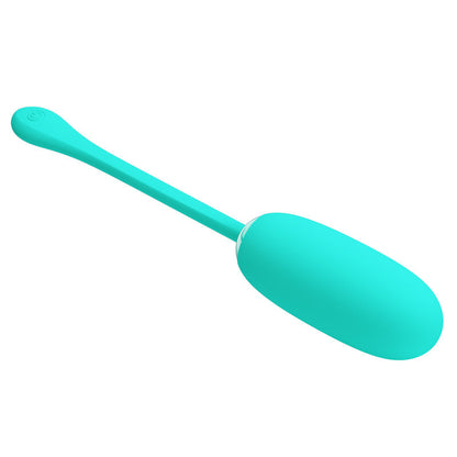 PRETTY LOVE - JULIUS WATERPROOF-RECHARGEABLE VIBRATING EGG AQUA GREEN - My naughty haven #
