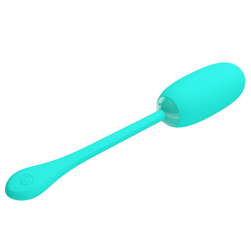 PRETTY LOVE - JULIUS WATERPROOF-RECHARGEABLE VIBRATING EGG AQUA GREEN - My naughty haven #