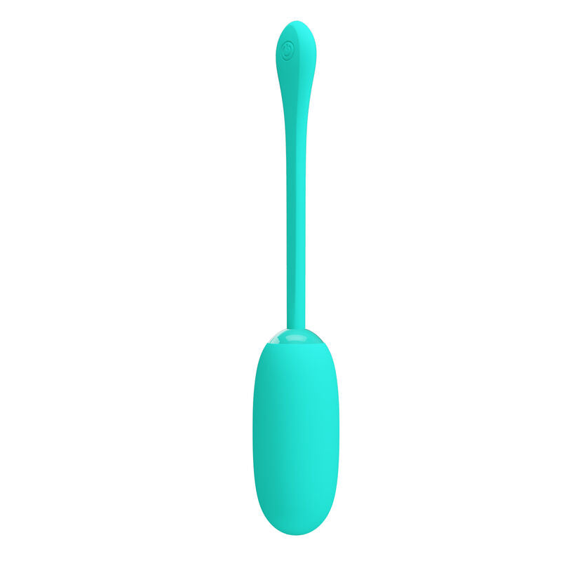 PRETTY LOVE - JULIUS WATERPROOF-RECHARGEABLE VIBRATING EGG AQUA GREEN - My naughty haven #