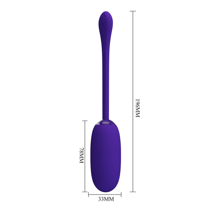 PRETTY LOVE - JULIUS WATERPROOF-RECHARGEABLE VIBRATING EGG PURPLE - My naughty haven #