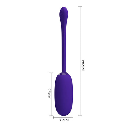 PRETTY LOVE - JULIUS WATERPROOF-RECHARGEABLE VIBRATING EGG PURPLE - My naughty haven #