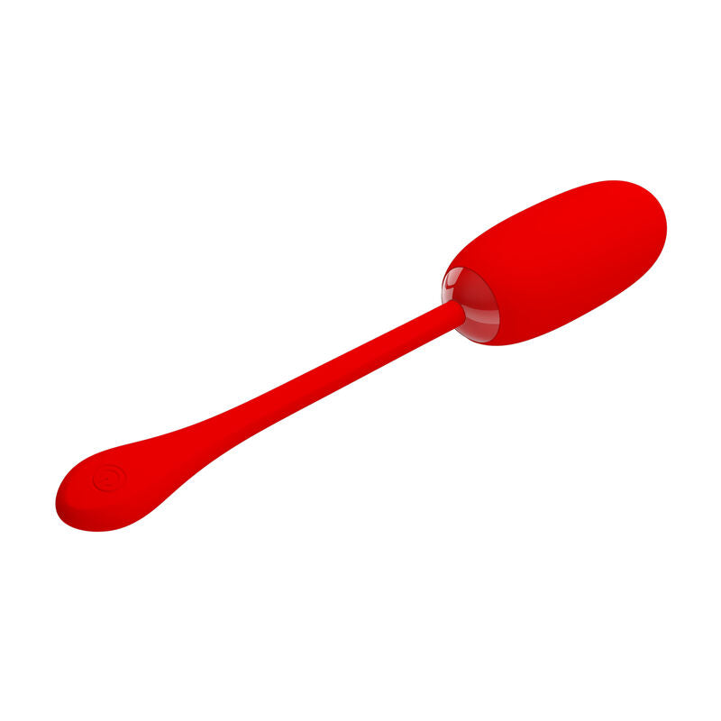 PRETTY LOVE - JULIUS WATERPROOF-RECHARGEABLE VIBRATING EGG RED - My naughty haven #