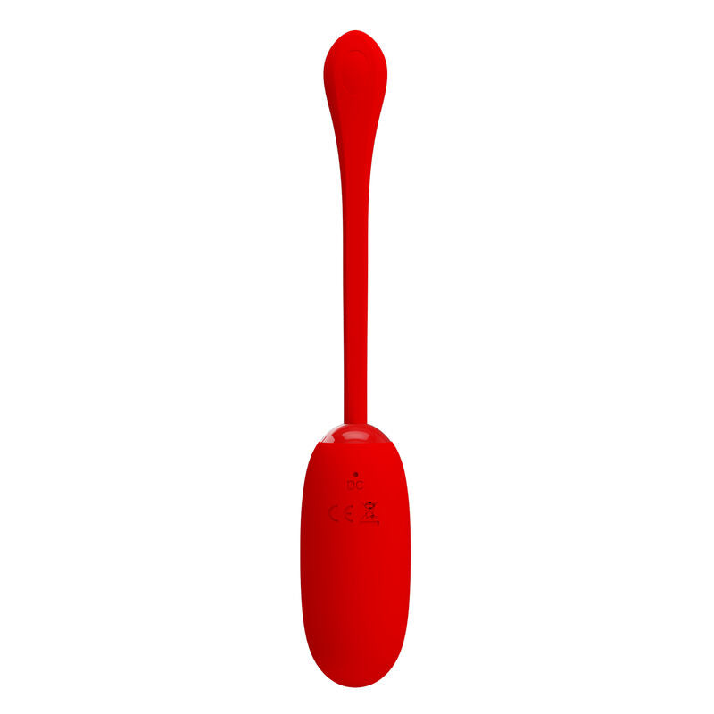 PRETTY LOVE - JULIUS WATERPROOF-RECHARGEABLE VIBRATING EGG RED - My naughty haven #
