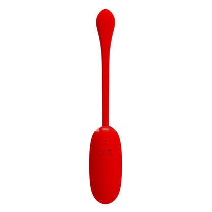 PRETTY LOVE - JULIUS WATERPROOF-RECHARGEABLE VIBRATING EGG RED - My naughty haven #