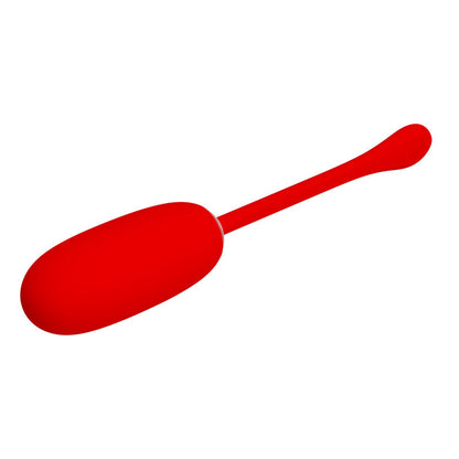 PRETTY LOVE - JULIUS WATERPROOF-RECHARGEABLE VIBRATING EGG RED - My naughty haven #