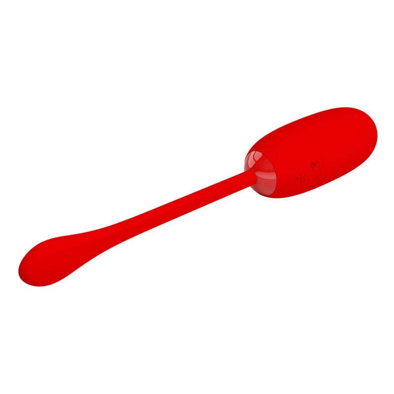 PRETTY LOVE - JULIUS WATERPROOF-RECHARGEABLE VIBRATING EGG RED - My naughty haven #