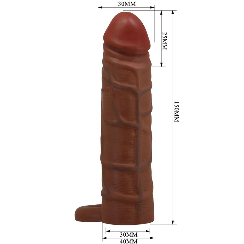 PRETTY LOVE - KAILE PENIS SLEEVE WITH 2.5 CM EXTENSION MULATTO - My naughty haven #