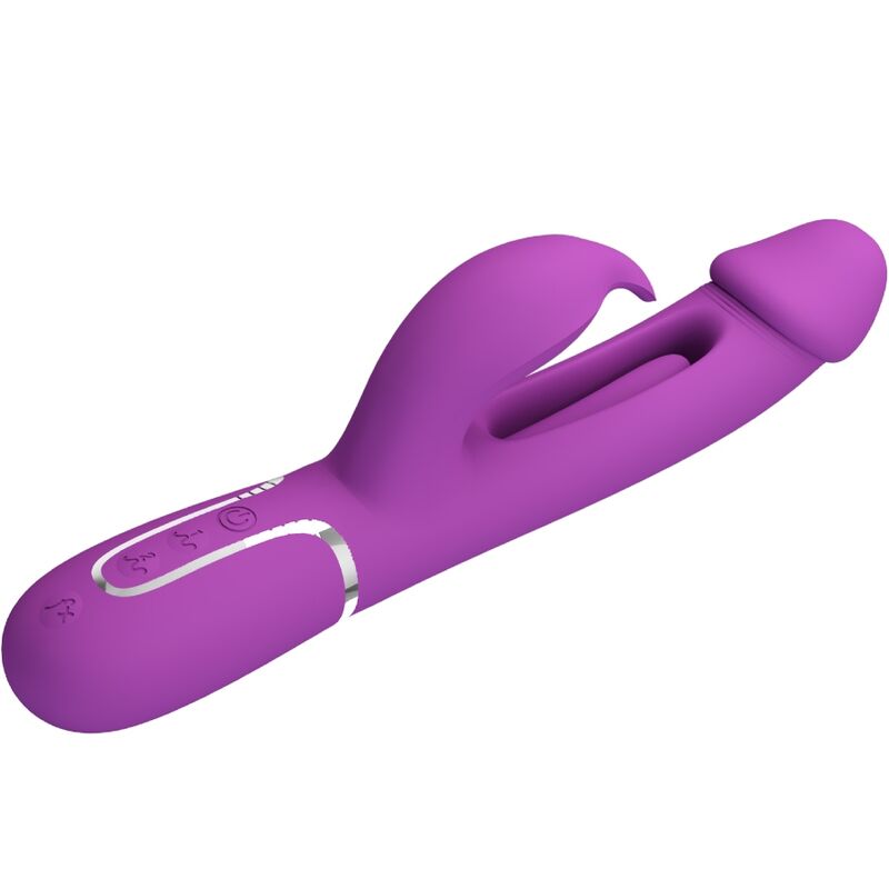 PRETTY LOVE - KAMPAS 3 IN 1 MULTIFUNCTION RABBIT VIBRATOR  PURPLE - My naughty haven #