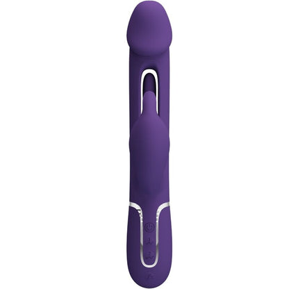 PRETTY LOVE - KAMPAS RABBIT 3 IN 1 MULTIFUNCTION VIBRATOR WITH TONGUE VIOLET - My naughty haven #