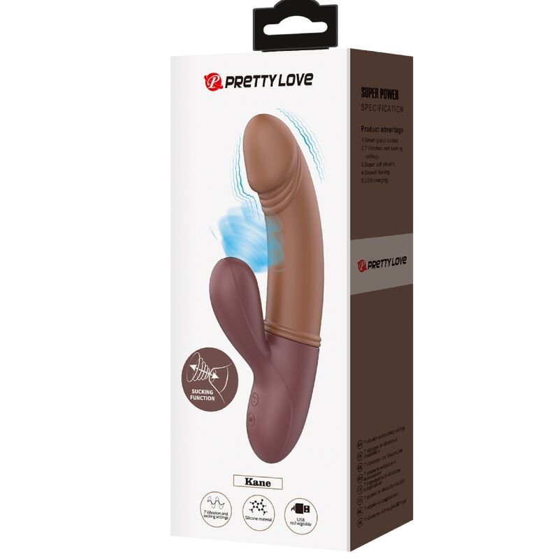 PRETTY LOVE - KANE VIBRATING G-SPOT & SUCKER - My naughty haven #