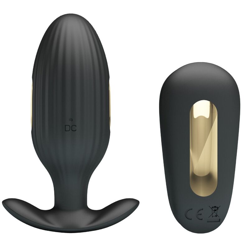 PRETTY LOVE - KELLY PLUG ANAL RECHARGEABLE VIBRATOR BLACK - My naughty haven #