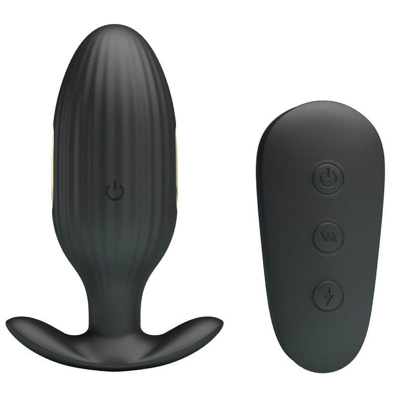 PRETTY LOVE - KELLY PLUG ANAL RECHARGEABLE VIBRATOR BLACK - My naughty haven #
