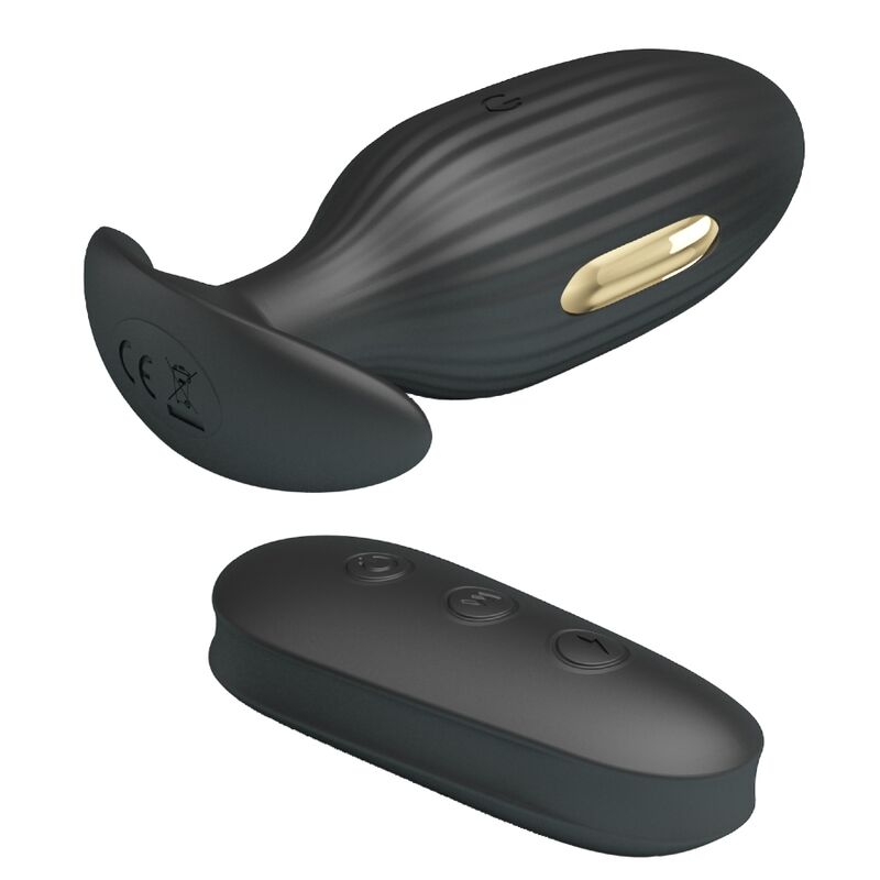 PRETTY LOVE - KELLY PLUG ANAL RECHARGEABLE VIBRATOR BLACK - My naughty haven #