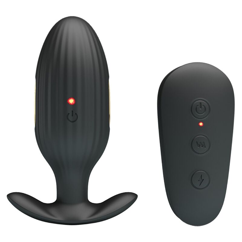 PRETTY LOVE - KELLY PLUG ANAL RECHARGEABLE VIBRATOR BLACK - My naughty haven #