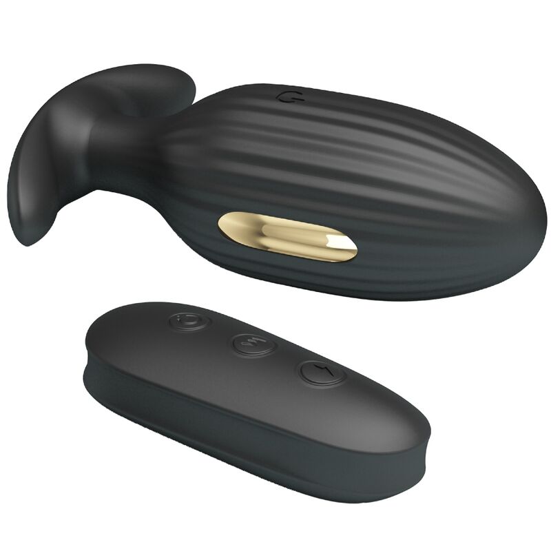 PRETTY LOVE - KELLY PLUG ANAL RECHARGEABLE VIBRATOR BLACK - My naughty haven #