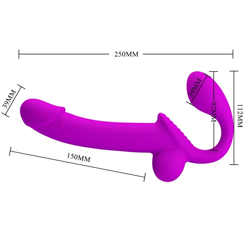 PRETTY LOVE - KELPIE DOUBLE STRAP-ON STIMULATOR PURPLE - My naughty haven #