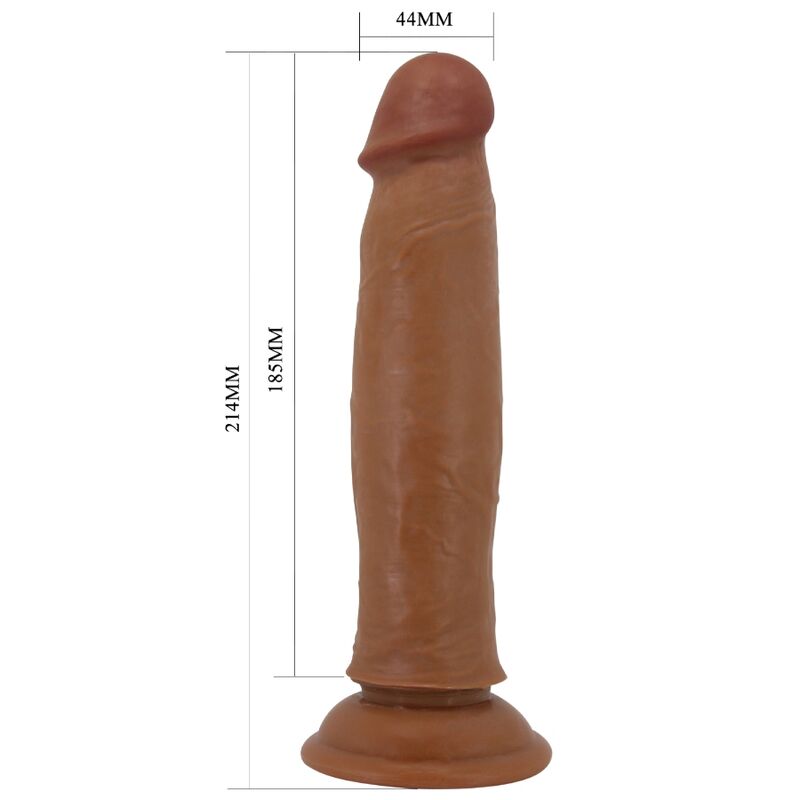 PRETTY LOVE - KEON REALISTIC DILDO 21 CM BROWN - My naughty haven #