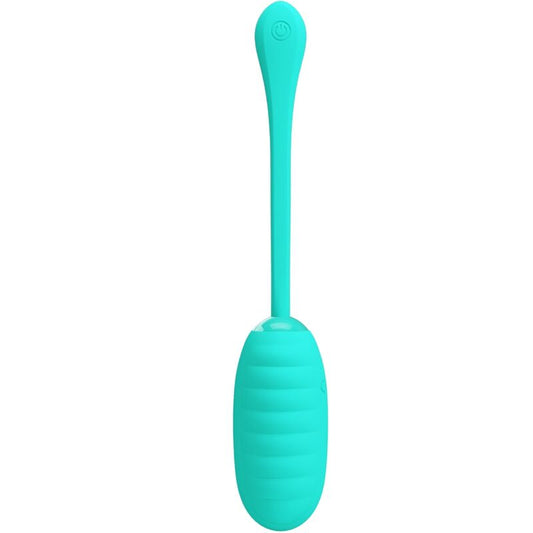 PRETTY LOVE - KIRK RECHARGEABLE VIBRATING EGG AQUA GREEN - My naughty haven #