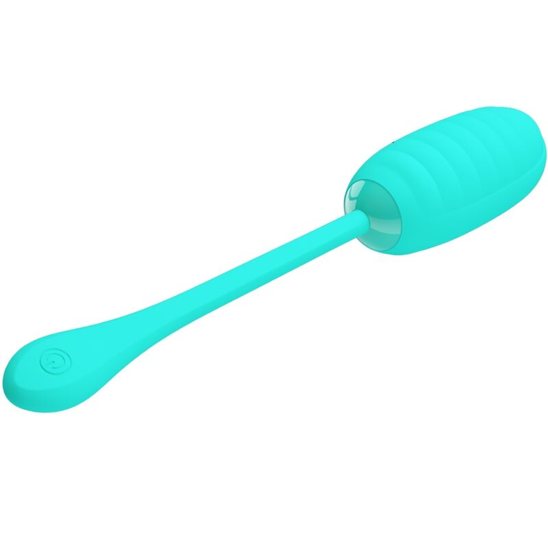 PRETTY LOVE - KIRK RECHARGEABLE VIBRATING EGG AQUA GREEN - My naughty haven #