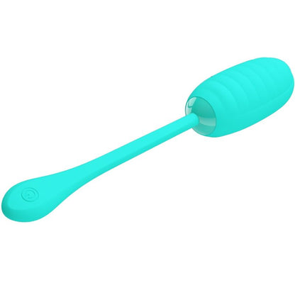 PRETTY LOVE - KIRK RECHARGEABLE VIBRATING EGG AQUA GREEN - My naughty haven #