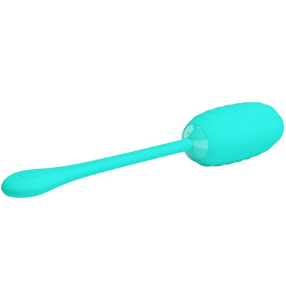 PRETTY LOVE - KIRK RECHARGEABLE VIBRATING EGG AQUA GREEN - My naughty haven #