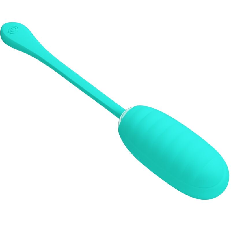 PRETTY LOVE - KIRK RECHARGEABLE VIBRATING EGG AQUA GREEN - My naughty haven #