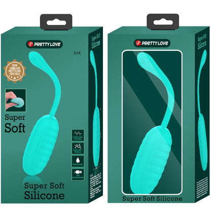PRETTY LOVE - KIRK RECHARGEABLE VIBRATING EGG AQUA GREEN - My naughty haven #