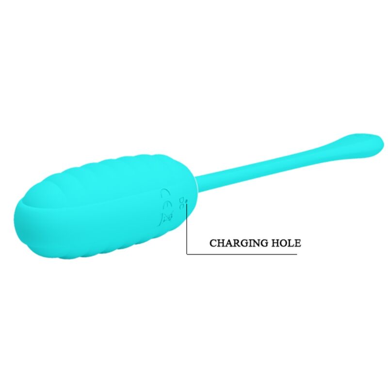 PRETTY LOVE - KIRK RECHARGEABLE VIBRATING EGG LIGHT GREEN - My naughty haven #