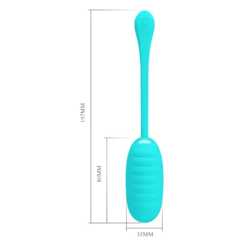 PRETTY LOVE - KIRK RECHARGEABLE VIBRATING EGG LIGHT GREEN - My naughty haven #