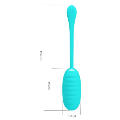 PRETTY LOVE - KIRK RECHARGEABLE VIBRATING EGG LIGHT GREEN - My naughty haven #