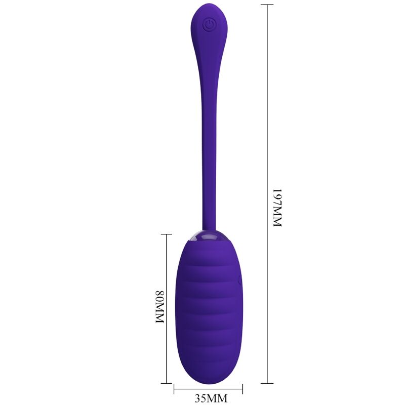 PRETTY LOVE - KIRK RECHARGEABLE VIBRATING EGG PURPLE - My naughty haven #