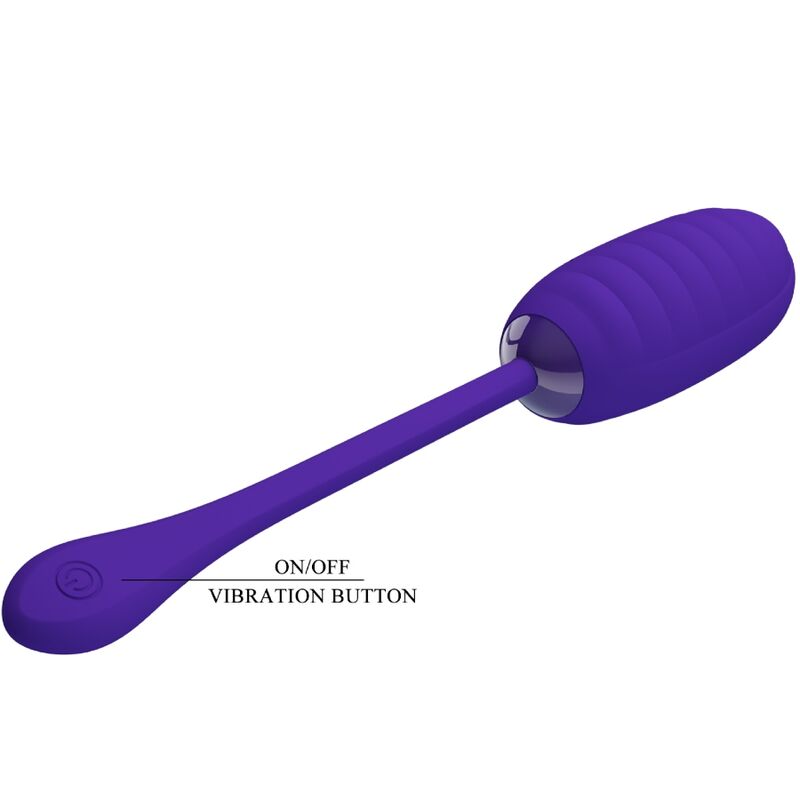 PRETTY LOVE - KIRK RECHARGEABLE VIBRATING EGG PURPLE - My naughty haven #