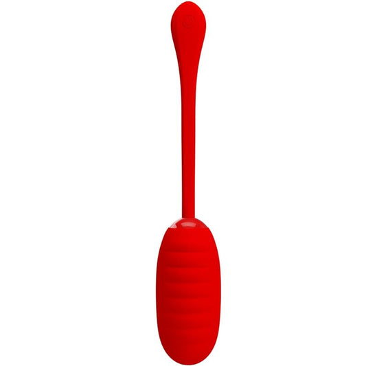 PRETTY LOVE - KIRK RECHARGEABLE VIBRATING EGG RED - My naughty haven #