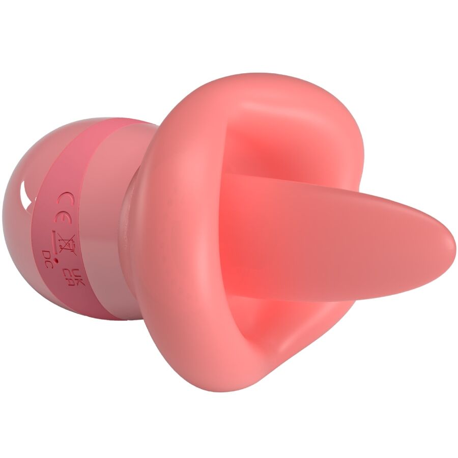 PRETTY LOVE - KYLEE TONGUE CLITORIS STIMULATOR 10 VIBRATIONS NUDE PINK - My naughty haven #