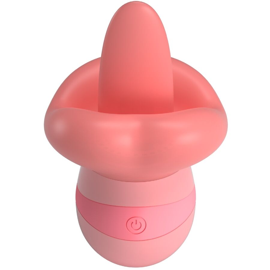 PRETTY LOVE - KYLEE TONGUE CLITORIS STIMULATOR 10 VIBRATIONS NUDE PINK - My naughty haven #