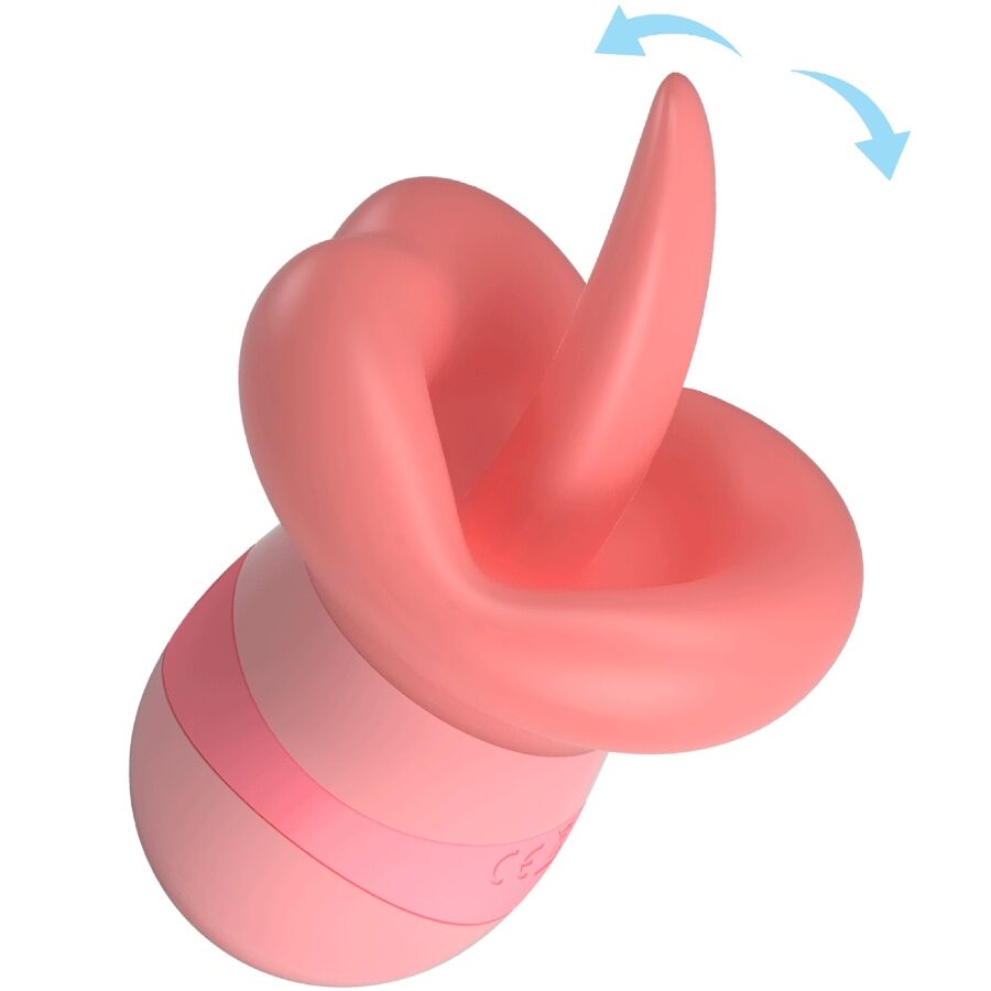 PRETTY LOVE - KYLEE TONGUE CLITORIS STIMULATOR 10 VIBRATIONS NUDE PINK - My naughty haven #