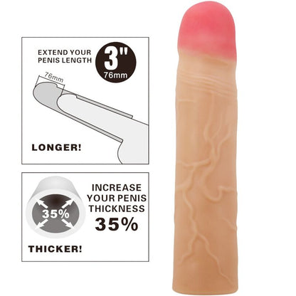 PRETTY LOVE - KYLIAN PENIS EXTENDER COVER FLESH - My naughty haven #