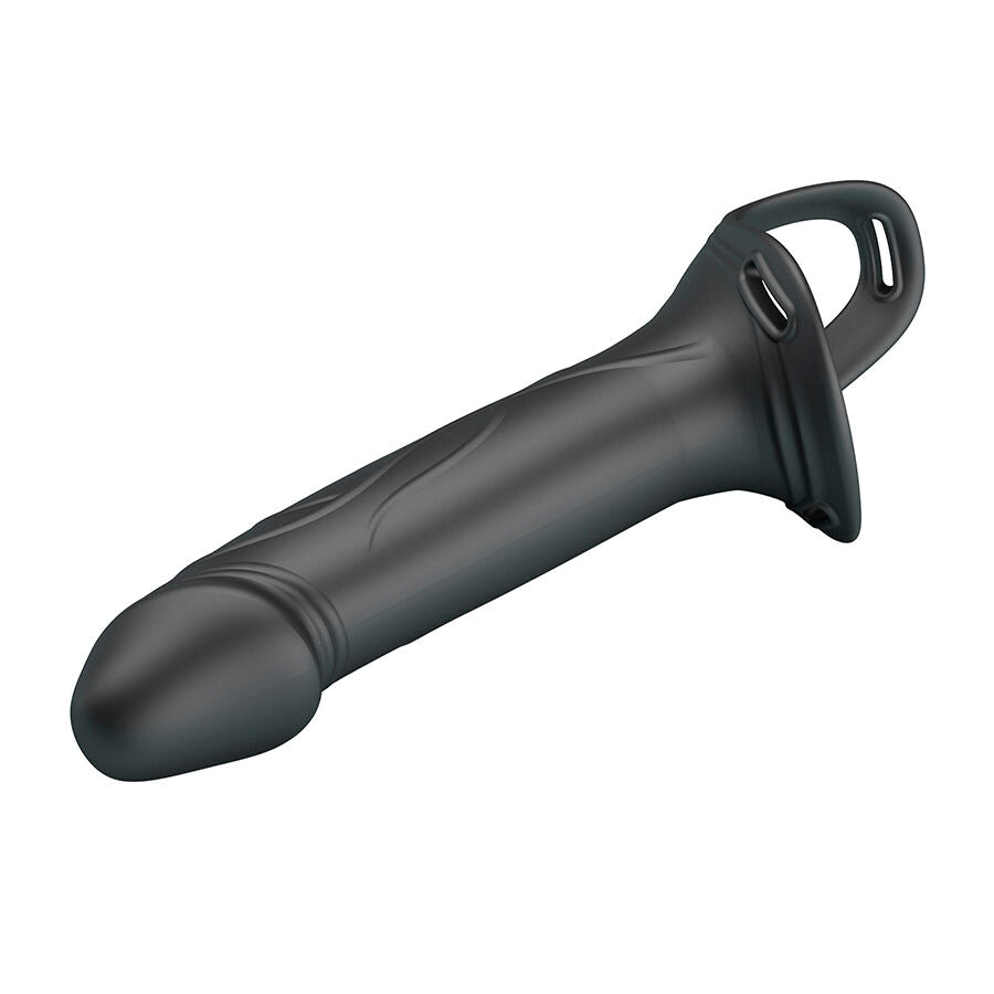 PRETTY LOVE - LANDON BLACK VIBRATING STRAP-ON - My naughty haven #