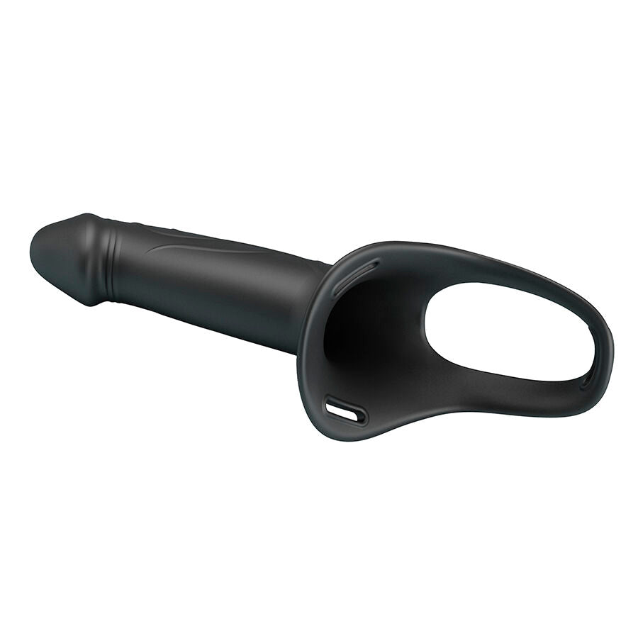 PRETTY LOVE - LANDON BLACK VIBRATING STRAP-ON - My naughty haven #