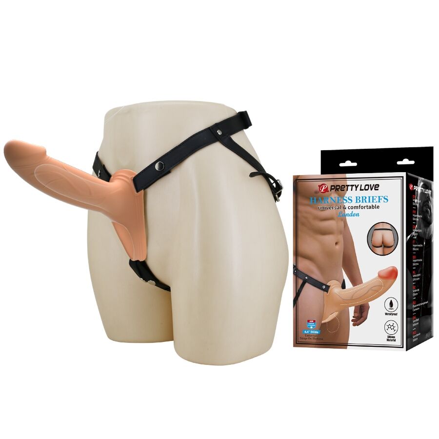 PRETTY LOVE - LANDON LIGHT-SKIN VIBRATING STRAP-ON - My naughty haven #