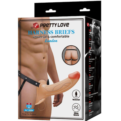 PRETTY LOVE - LANDON LIGHT-SKIN VIBRATING STRAP-ON - My naughty haven #